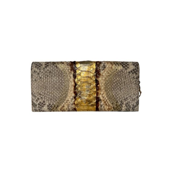 Christian Dior | Gold Python Chain Clutch - Picture 5 of 7